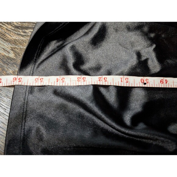 Lulus Black Satin Maxi Evening Gown XS - Picture 7 of 7
